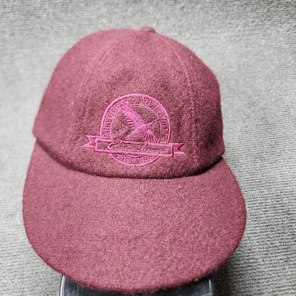 Vintage Eddie Bauer hat adult L/XL 100% Wool USA Made Sportsman cap Flannel
